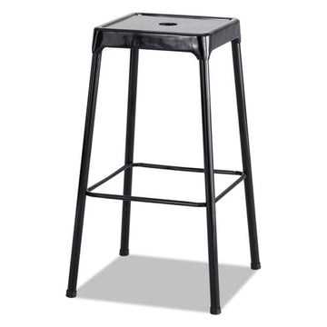 Safco® Bar-height Steel Stool, Backless, Supports Up To 250 Lb, 29" Seat Height, Black freeshipping - TVN Wholesale